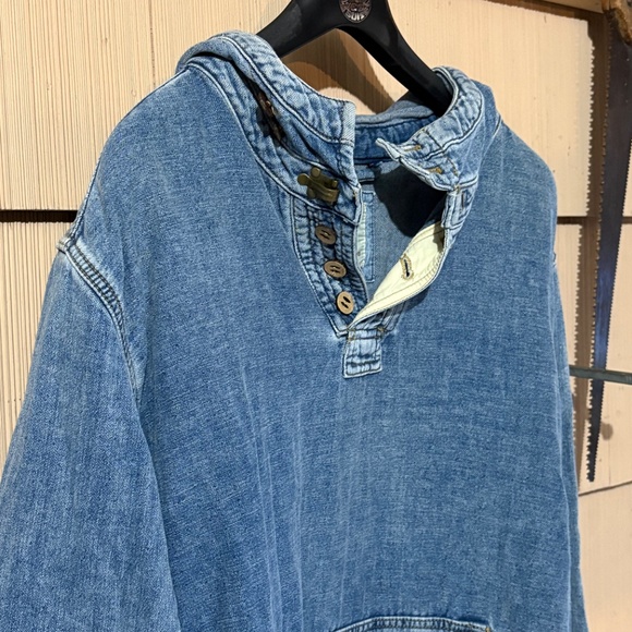 Men’s denim hoodie - Picture 2 of 5
